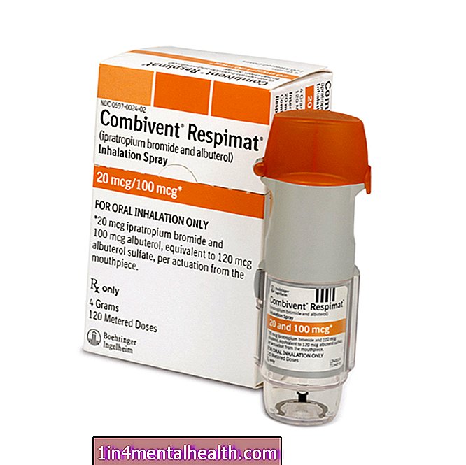Combivent Respimat (ipratropiumas / albuterolis) - copd
